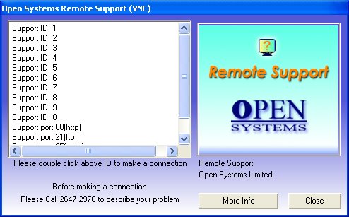 Open Systems Remote Support